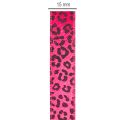 Dekoband mit Leopardenmuster Pink 15mm 18m | Floristik24.de