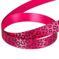 Dekoband mit Leopardenmuster Pink 15mm 18m | Floristik24.de
