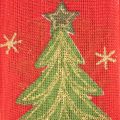 Geschenkband Tannenbaum mit Sternen 40mm 15m | Floristik24.de