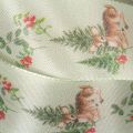 Dekoband mit Reh Motiv Wald und Blumen 40mm 15m | Floristik24.de