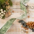 Geschenkband Stechpalme und Mistel 40mm 15m | Floristik24.de