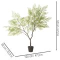 Künstlicher Baum mit filigranen Blättern 120 cm | Floristik24.de