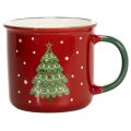 Floristik24 Weihnachtstasse mit Tannenbaum Motiv 9cm