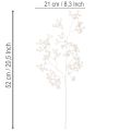 Beerenzweig künstlich Weiß Dekoration Bastelbedarf 52cm | Floristik24.de