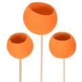Floristik24 Bell Cup Mix am Stiel Orange 15 St