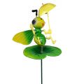 Floristik24 Biene mit Schirm als Gartenstecker 73cm