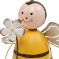 Biene als Kantensitzer, Frühlingsdeko, Deko-Insekt H13cm