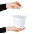 Blecheimer Weiß Ø14cm H12cm 6 St | Floristik24.de