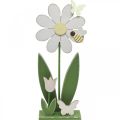 Blume zum Stellen, Frühlingsdeko mit Schmetterlingen H36,5cm