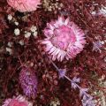 Blumenkranz Trockenblumen Kranz Weinrot Rosa Ø25cm | Floristik24.de