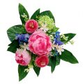 Floristik24 Blumenstrauß mit Bellis Rosa 23cm