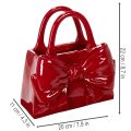 Deko Handtasche Vase mit Schleife glänzend 22cm | Floristik24.de