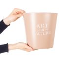 Blumentopf Zink Übertopf Metall Altrosa Ø22cm H21cm | Floristik24.de