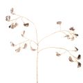 Floristik24 Bohnenblütenzweig Metallic Kunstpflanze Weihnachten 80cm 3St