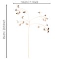 Bohnenblütenzweig Metallic Kunstpflanze Weihnachten 80cm 3St | Floristik24.de