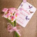 Calla Deko-Blume Rosa 57cm 12St | Floristik24.de
