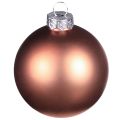 Christbaumkugeln Silber Apricot Glaskugeln Ø5cm 24 St | Floristik24.de