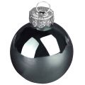 Christbaumkugeln aus Glas Grün Perlmuttgrau Ø5cm 24 St | Floristik24.de