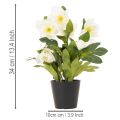Christrose künstlich Topfblume Tischdeko 34cm | Floristik24.de
