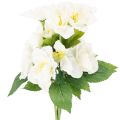 Kunstblume Christrose weiß Bund künstliche Weihnachtsdekoration | Floristik24.de