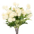 Floristik24 Kunstblume Chrysantheme cremeweißer Bund Dekozweig groß 56cm 4St