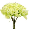 Floristik24 Strauß aus Chrysanthemen künstlich Creme, Gelb 28cm 6St