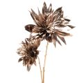 Floristik24 Kunstblume Dahlie langstielig mit zwei Blüten 75cm