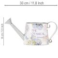 Deko Gießkanne Hortensie Metall Vintage Blumen 30x11x14,5cm | Floristik24.de