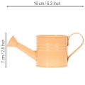 Deko Gießkannen Übertopf Metall Set 8-teilig, bunt, 16,5x7cm - Ideale Pflanzengefäße für Balkon & Küche | Floristik24.de