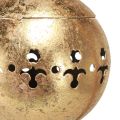Deko Glocke Gold Schelle Hängedeko Metall Natur Ø14cm | Floristik24.de