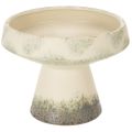 Floristik24 Deko Schale Keramikschale Creme Graugrün Ø20cm H16cm