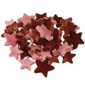 Deko Sterne beflockt Streudeko Burgund Braun Ø4/5cm 40 St | Floristik24.de