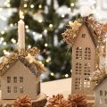Deko Sterne beflockt Streudeko Gelb Braun Ø4/5cm 40 St | Floristik24.de