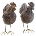 Floristik24 Deko Hühner Dekofigur Gartenfigur Huhn Vintage H17cm 2St