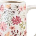Floristik24 Deko Kanne Blumen Keramik Vase Steingut Vintage 19,5cm