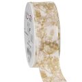 Floristik24 Geschenkband mit Pflanzen Motiven Dill Dekoband 40mm 20m