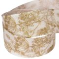 Geschenkband mit Pflanzen Motiven Dill Dekoband 40mm 20m | Floristik24.de
