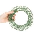 Kranz aus grünem Deko Drahtgeflecht für DIY Projekte 19cm 2St | Floristik24.de