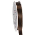 Floristik24 Geschenkband Braun Taftband für festliche Dekoration 15mm 10m