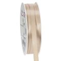 Floristik24 Geschenkband schmal Beige feines Band für Verpackungen 10mm 50m
