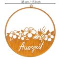 Dekoring Metall Rost Deko Blumen „Auszeit“ Edelrost Ø38cm | Floristik24.de