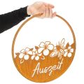 Dekoring Metall Rost Deko Blumen „Auszeit“ Edelrost Ø38cm | Floristik24.de