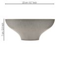 Dekoschale mit Fuß Pflanzschale rund Grau Ø19cm H8cm | Floristik24.de