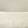 Dekoschale mit Fuß Plastikschale rund Creme Ø19cm H8cm | Floristik24.de
