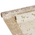 Floristik24 Tischband Dekostoff mit schmalen Schleifen auf Rolle 120x35cm 2St