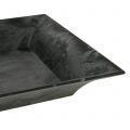 Dekotablett marmoriert Anthrazit 36x17cm 6St | Floristik24.de