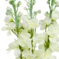 Floristik24 Delphinium Weiß Künstlicher Rittersporn Seidenblumen Kunstblumen 3St
