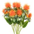 Floristik24 Künstliche Färberdistel orange als Kunstblume für Vasen und Dekoration 55cm 4St