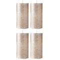 Durchgefärbte Kerzen Platin 50x100mm 4 St | Floristik24.de
