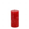 Floristik24 Durchgefärbte Kerzen Rot 50x100mm 4St